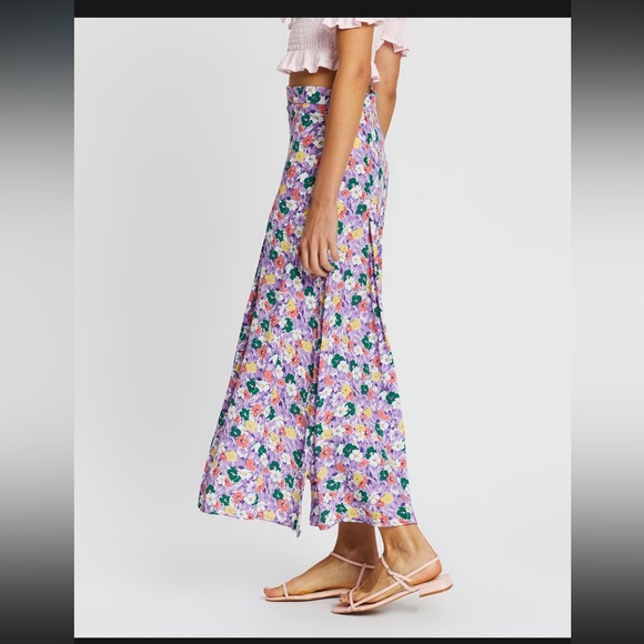 FAITHFULL the Brand RARE Cuesta Midi Skirt in Nefeli Print - Size 10 - Picture 6 of 15